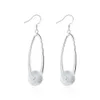 Brand new sterling silver plated Intermediate Sand Pearl Earrings DFMSE133,women's 925 silver Dangle Chandelier earrings 10 pairs a lot