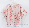 Çocuk Giyim Kızlar INS Çiçek Ceket Yaz Püskül Dış Giyim Çocuk Moda Çiçek Giyim Saçaklı Baskı Şal Jumper Bluzlar Ceketler B4727
