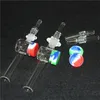 kits de néctar de vidro de cachimbo de vidro com dicas de quartzo de 10 mm de 14 mm keck clipe 5ml Silicone Reclaimer Netor Kit para fumar