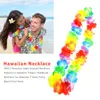 50pcs Hawaiian Leis Garland sztuczny naszyjnik Hawaii Flowers Party Zapasy plażowe zabawa wieńc