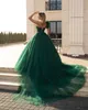 2020 Koronki Prom Dresses One Ramię Aplikacje Koraliki Suknie Wieczorowe Custom Made Lace-up Back Sweep Pociąg Dresy Specjalna okazja