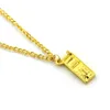 Guldfärg Mobiltelefon Modell Pendant Necklace For Women Men Charm Long Chain Femme Christmas Jewelry Party Accessories