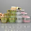 5G 10G 20G 30G cosmetische lege pot acryl make-up gezicht crème container fles hervulbare plastic cosmetische pot met deksels en innerlijke voeringen