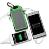 HOT 5000mAh Solar power bank waterproof shockproof Dustproof portable Solar powerbank External Battery for Cellphone iPhone