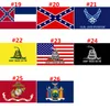 3x5ft Bandera de EE. UU. Bandera del estado de Mississippi Banderas confederadas 90 * 150 cm Bandera del ejército de EE. UU. Airforce Marine Corp Navy Banner envío gratis HHA1422