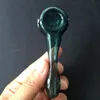 Pipa per tabacco Pipa in vetro Pipa a mano Fumatori Narghilè Cucchiaio Mini Rig Bubbler colorato Piccolo