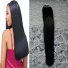 Micro extensiones de cabello 100G Remy Brazilian Straight Tip Hair Loop Micro Ring Extensiones de cabello humano