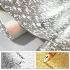 1 Roll PVC 10M Wall Sticker Glitter Mirror Effect Mosaic Sparkle Light Reflect Gold Foil Stickers6059805