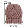 Dames Gebreide Mutsen Mode Diamant Vierkante Zachte Grof Knit GLB Outdoor Winter Warm Skull Haak Hoeden Vrouw Moederschap Caps Benodigdheden M230