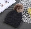 Çocuklar Yetişkinler Kalın Sıcak Kış Şapka Kadınlar Için Yumuşak Streç Kablo Örme Pom Poms Beanies Şapka kadın Skullies Beanies Kız Kayak Kapağı