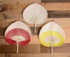 50pcs Palm Leaves Fans Handmade Wicker Multicolor Palm Fan Traditional Chinese Craft Home Decoration