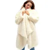 modèles d'explosion de veste cardigan en laine en Europe et en Amérique mode automne et hiver veste en peluche double face chaude conçue pour cr