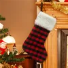 Christmas Stocking Bag Santa Snowman Deer Snowflake Candy Gift Bag Xmas Tree Hanging Ornament New Christmas Hanging Socks