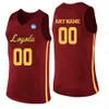 Mens Customized Loyola Chi Ramblers Basketball Jersey Baughman Uguak Agunanne Alcock Boehm Ramblers Jersey