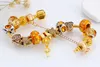 Bracelet de bijoux Perles plaquées or Crystal autrichien Chemises en Onyx à la mode
