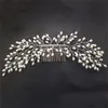 Vestido de novia de la perla de novia hechos a mano del peine del pelo elegante de los accesorios del pelo Nueva Tenedor Cabeza de regalos manera de las mujeres