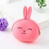 Bolsa de Moedas de Silicone Bonita Coelho de Desenho Animado Bolsa de Moedas Feminina Meninas Pequena Carteira Mini Bolsa de Chaves Kawaii Bolsa Presente LX5582