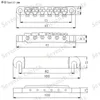 seçim için 6 dize Stil Elektrik gitar aksesuarları parçalar Chrome ve Siyah İçin Ayarlama O-Matic gitar Köprüsü tailpiece A Takımı