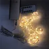 3M LED 커튼 램프 따뜻한 화이트 크리스마스 스트링 조명 원격 제어 USB Fairy Light Garland 침실 홈 장식 조명 6318881