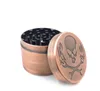 Hot-Selling Bronze Zink Eloy Smoke Grinder graverade fyrskikts r￶kkvarnfabrik Direkts￤ljande r￶kbeslag