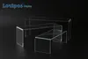 3st/Lot Clear Acrylic Shoe Display Rack Holder Wallet Rack Smycken Display Stand U Acrylic Stand Display Hylla Handväska Holder