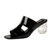 New Design High Heeled Sandals Slippers Womens- Summer Slip-on Casual Slide Mules Comfort Shoes for Ladies