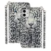 3D Leather Wallet Wallet for iPhone 15 14 13 12 11 Pro Max XR XS 8 7 6 Plus 5 Se Wolf Cat Leopard Marble Flower Bear Flip Cover Cover Slot Slot Slot Slot Stand Pouch