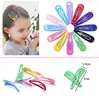 100 stks / partij 5cm Snap haarclips voor haar clip pins bb haarspelden kleur metalen paprikes voor baby kinderen vrouwen meisjes styling accessoires