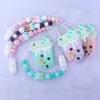 Baby Silicon Bead Fopspeen Icecream Bijters Euro America Trade Handgemaakte Safe Infant Baby Gracious ToysteTher Chain Clips