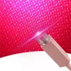 LED -biltakstjärna Night Light Projector Atmosphere Galaxy Lamp USB Dekorativ lampa Justerbar multipelbelysningseffekter Stjärndekorationslampa
