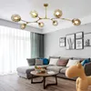 EMS NEW Globe Glass Chandeliers Lights Nordic Modern Chandelier Light Lighting Pendent Lamp Glass Ball Lamp 110V-220V1800