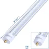 25pcs 8FT LED Lights Tubes V-Shape 72W 6000K Single Pin Fa8 Base T8 T10 T12 LED Fluorescent Bulbs Replacement 150W Equivalent