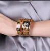 Klimt-Serie 18K vergoldetem Email Armreif-Armband für Frauen-Top-Qualität Armbänder Armreifen Breite 30 mm Modeschmuck für Geschenk