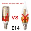 E27 E14 LED-lampa Corn Light NEW 12W 15W 20W Cornlampa 85V-265V Aluminiumkylning Hög effektlampa