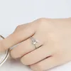 New Female Midi Finger Cat Ear Ring stones Rhinestones Heart Open Ring For Women Girl Child Gifts Bijoux Accessories Jewelry