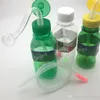 Färgglada billiga Proteable Travel Plastic Mini Drink Bottle Bong Water Pipe Oil Rigs Vattenrör för rökning8974353