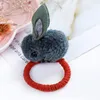 Fashion Designer Hair Accessories Cute Rabbit Hair Bands for Women Girls Hair Ties Elastic Headband Ponytail Holder Rope Ring