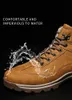 warm mens boots winter large men snow bootss velvet padded hightop cotton shoes waterproof nonslip short classic