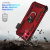 For Huawei P20 P30 P Smart Y5 Y6 Y7 2019 Mate 20X Protective Shockproof Metal Ring Holster Belt Clip PC TPU Phone Case Cover