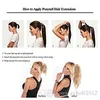 Ponytail Human Hair Brazilian Curly Ponytail Remy Clip In Extensions Natural human hair curly kinky 1 Piece wang