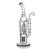 Nieuwe Dab Rig paars gebogen rechte buis spiraal waterpijp Ingebouwde filterlaag Rookcollector Hoge 12,5 inch glazen bongs