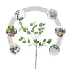 Künstliches Astblatt aus Kunststoff für Hochzeitsdekoration, Blumenarrangement, Garten, Weihnachten, Kunstseide, grüne Pflanze