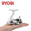 100% Original RYOBI 500 800 Fishing Reel Spinning Reel 3+1BB gear ratio 5.2:1 max drag 3kg Metal Spool Saltwater Fishing Tackle