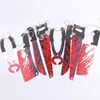 Halloween Plastic Blood Knife Tools Sets Horror Spooky Haunted House Hanging Knife Garland Banner Halloween Decoration