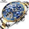 2019 neue GUANQIN Uhr Automatische tauchen uhr mechanische schwimmen wasserdicht Tourbillon stil uhr männer luxus relogio masculino