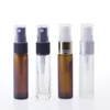 Groothandel glazen spray fles mist 10ml voor essentiële olie parfum aromatherapie met goud zilver zwarte deksels