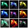 Ljusfärg Lysande sneakers Shoelaces Glöd i den mörka fluorescerande lysande skosnören bootlaces strängar reflekterande säkerhetsnör