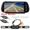 Freeshipping HD 7 Inch TFT LCD Display 1024*600 Car Mirror Monitor MP5 with USB/SD Wireless Rear View Camera Parking System