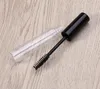 500 stks 10 ml POP Lege fles Black Eyelash Tube Mascara Cream Fial / Container Modieus met Silver Deksel Drop Shipping SN1492