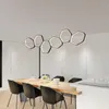 Minimalismus Moderne LED-Pendelleuchten für Esszimmer, Küche, Wohnzimmer, weiße oder kaffeefarbene hängende Pendelleuchte